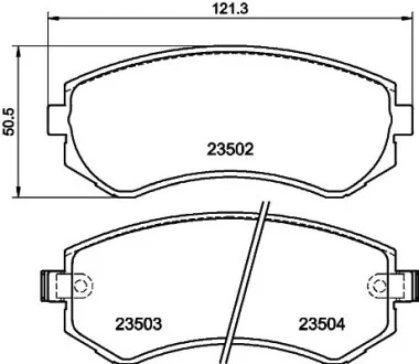 Колодки тормозные дисковые передние Nissan Almera 1.4, 1.6, 2.0 (95-00), Patrol 4.2 4.8 (00-)  NISSHINBO NP2015
