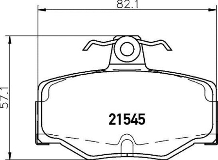 Колодки гальмівні дискові задні Nissan Almera 1.5, 2.2 (03-) NISSHINBO NP2050