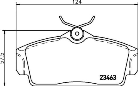 Колодки гальмівні дискові передні Nissan Almera 1.5, 1.8, 2.2 (00-) NISSHINBO NP2052