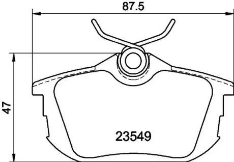 Гальмівні колодки MITSUBISHI/VOLVO Lancer/S40/V40 \'\'R \'\'1.6-2.0 \'\'90-04 NISSHINBO NP3025