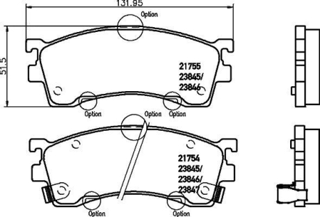 Колодки гальмівні дискові передні Mazda 626 1.6, 1.8 2.0 (91-97) NISSHINBO NP5003 (фото 1)