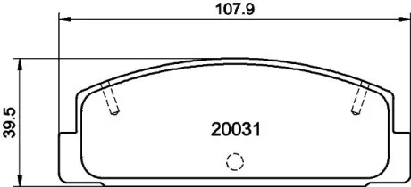 Колодки тормозные дисковые задние Mazda 6 1.8, 2.0, 2.2 (07-)  NISSHINBO NP5004