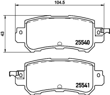 Колодки гальмівні дискові Mazda CX-3 (DK) (15-) NISSHINBO NP5052