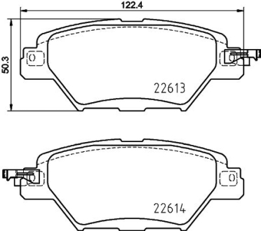 Гальмівні колодки MAZDA CX-9 (TC) Rear Axle NISSHINBO NP5070