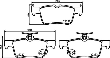 Колодки тормозные дисковые задние Ford Galaxy III (15-), Focus IV (18-), Mondeo V (12-), S-Max (15-) NISSHINBO NP5088