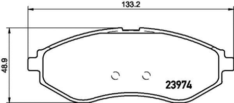 Колодки гальмівні передні дискові Авео Chevroler Aveo T200, 250 1.4, 1.6 (05-) NISSHINBO NP6027 (фото 1)