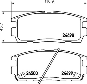 Гальмівні колодки OPEL Antara 06- NISSHINBO NP6074