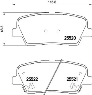 Гальмівні колодки HYUNDAI/KIA Santa Fe/Sorento "R "10>> NISSHINBO NP6083