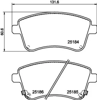 Тормозные колодки HYUNDAI Venga "F "10>> NISSHINBO NP6100