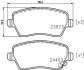 Колодки гальмівні дискові передні Nissan Micra, Note 1.2, 1.5 (06-)/Suzuki Splash, Swift 1.2, 1.3, 1.5 (05-) NISSHINBO NP9004 (фото 1)