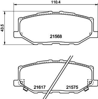 Колодкитормозныедисковые передние Suzuki Jimny (18-) NISSHINBO NP9033