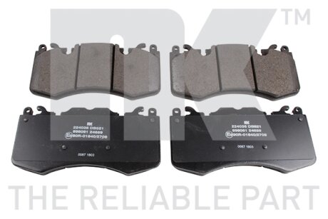 Гальмівні дискові колодки, комплект NK 224036