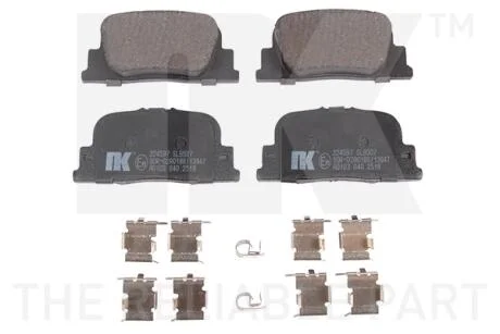 Гальмівні дискові колодки, комплект NK 224597