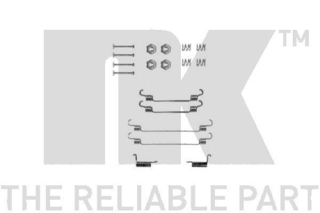 Комплект монтажний гальмівних колодок NK 7922737
