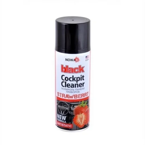 Поліроль панелі приладів BLACK Cockpit Cleaner 200ml, полуниця NOWAX NX00204 (фото 1)
