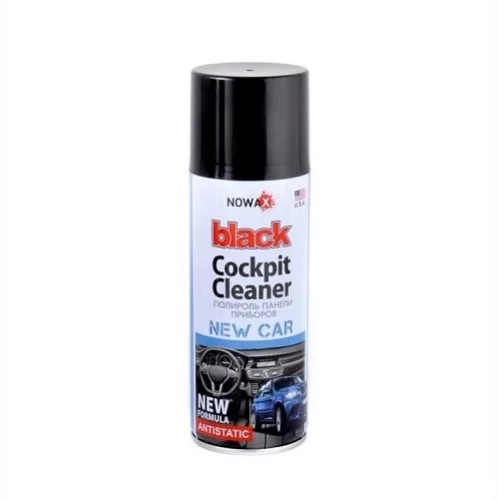 Полироль приборной панели BLACK Cockpit Cleaner 200ml, новая машина NOWAX NX00205 (фото 1)