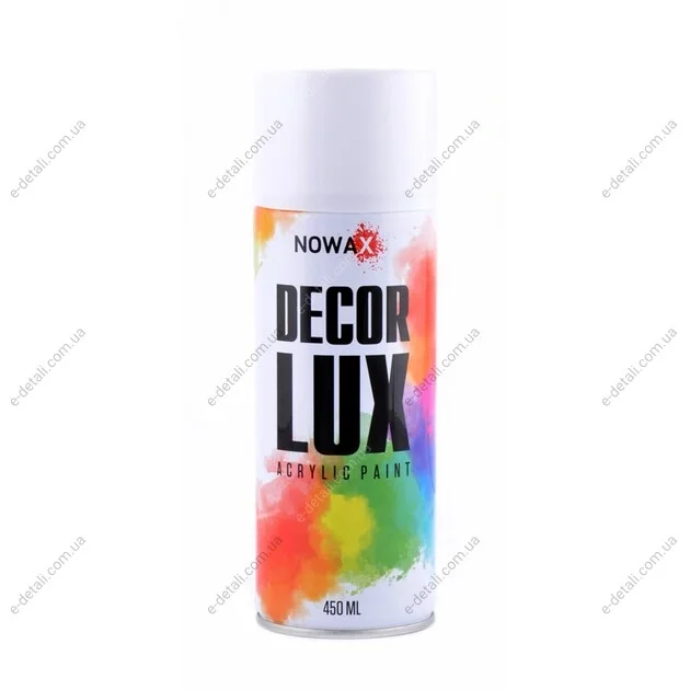 Акрилова фарба спрей (чорний матовий) (9005) DECOR LUX Nowax NOWAX NX48011 (фото 1)