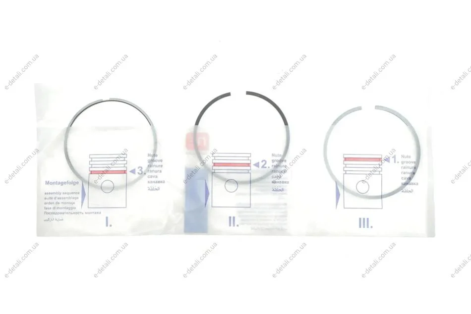 Кільця поршневі Citroen C4/C5/Peugeot 308/508/3008 2.0HDi/BlueHDi 09- (85.0mm/STD) (2-2-2) NPR 120 037 0064 00 (фото 1)