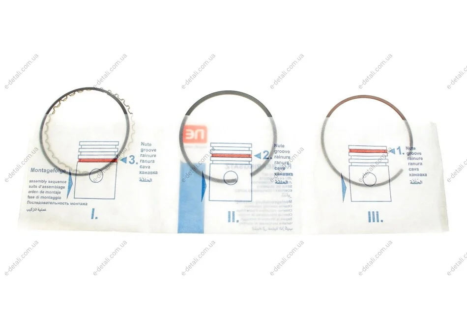 Кольца поршневые Renault 19/Volvo 440/480 1.8 85-95 (81.00mm/STD) (1.75-2.0-3.0) = 8938280000 NPR 120 038 0029 00 (фото 1)