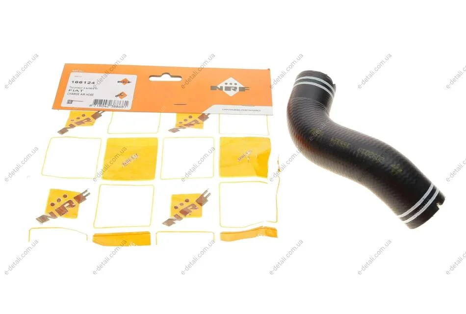 Патрубок интеркулера Fiat Doblo 1.3 Multijet 05- NRF 166124 (фото 1)