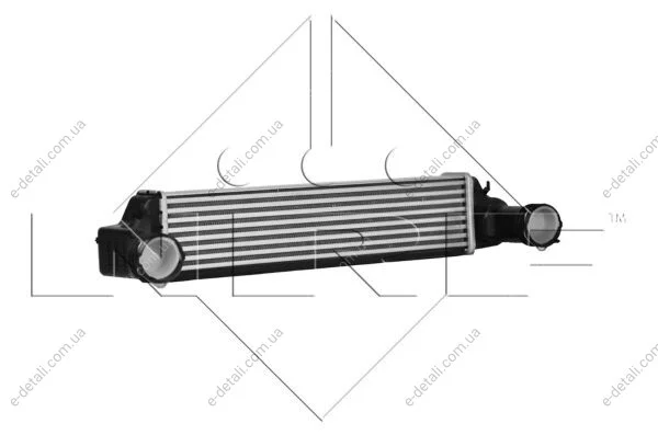 Радиатор интеркулера BMW 3 (E46) 99-07/X3 (E83) 2.0/3.0 04-10 NRF 30165A (фото 1)