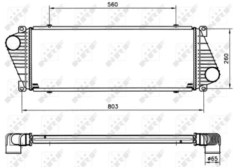 Радіатор інтеркулера MB Sprinter TDI/CDI 96-06 NRF 30830