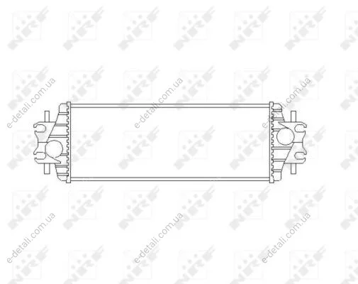 Радиатор интеркулера Renault Trafic 1.9/2.5dCi 01- NRF 30875 (фото 1)