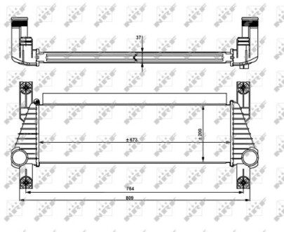 Радиатор интеркулера NRF 30918