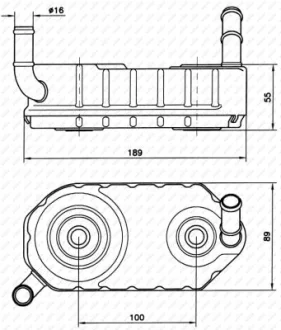 Радіатор масляний VW Golf IV/V 97-08 NRF 31004A