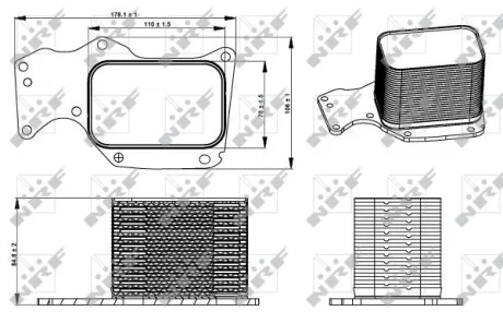 Охолоджувач мастила NRF 31284