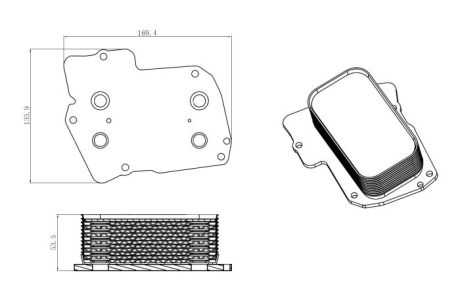 Охладитель смазки NRF 31826