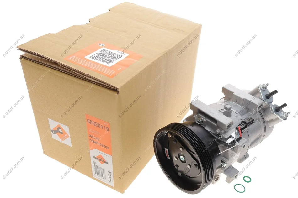 Компрессор кондиционера Nissan Qashqai 1.5 dCi 06-13 NRF 320119 (фото 1)