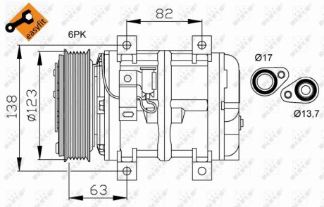 Компресор кондиціонера NRF 32112