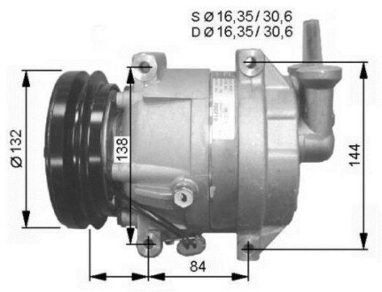 Компресор кондиціонера NRF 32325G