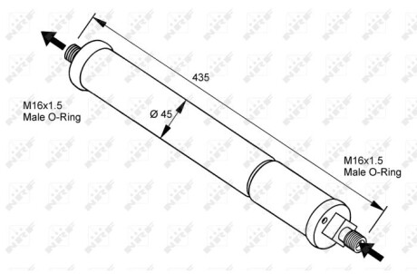 Осушувач,кондиціонер NRF 33097