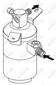 Осушитель кондиционера MB E-class (W210/S210) 95-03 NRF 33167