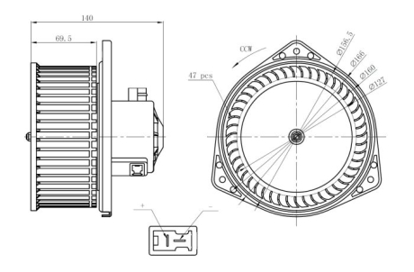 Вентилятор салона NRF 34303