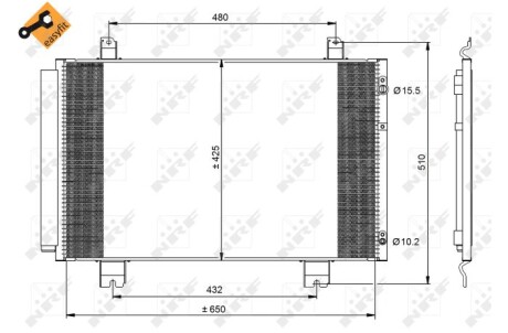 Радиатор кондиционера NRF 350092