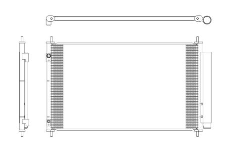 Радіатор кондиціонера NRF 350321