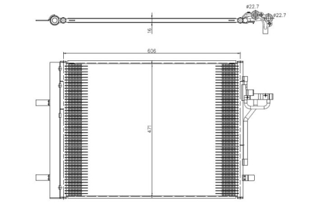 Радиатор кондиционера NRF 350375