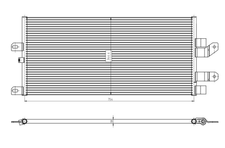 Радиатор кондиционера NRF 350389