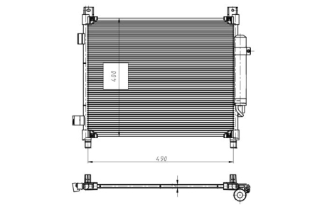 Радиатор кондиционера NRF 350420
