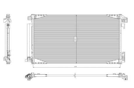 Радіатор кондиціонера NRF 350455