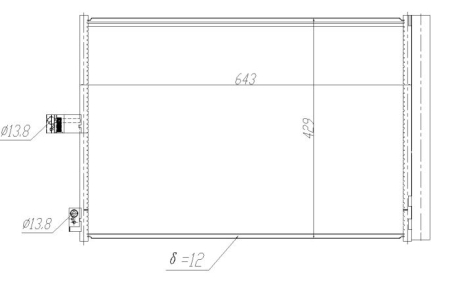 Радиатор кондиционера NRF 350457