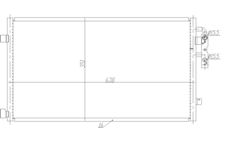 Радіатор кондиціонера NRF 350467