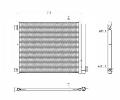 Радиатор кондиционера NRF 350469