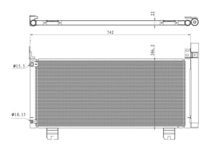 Радіатор кондиціонера NRF 350488