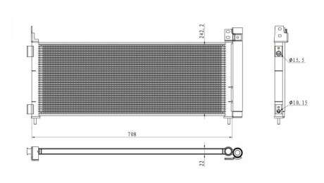 Радиатор кондиционера NRF 350495