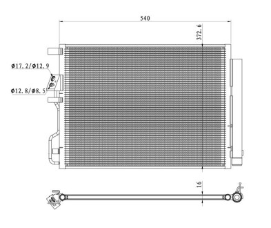 Радиатор кондиционера NRF 350501