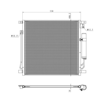 Радіатор кондиціонера NRF 350502